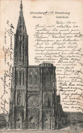 FRANCE - Strasbourg - Vue Sur La Cathédrale - Strassburg - Munster - Vue Générale - Carte Postale Ancienne - Strasbourg