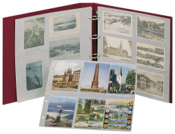 Lindner Ringbinder Weinrot Standard XL Für Postkarten 3000-W Neu ( - Reliures Seules