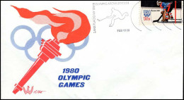 USA - FDC - 1980 Olympic Games - Hiver 1980: Lake Placid