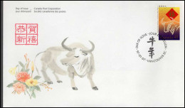 Canada - FDC - Year Of The Ox - 2001-2010