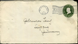 Postal Stationary To Leipzig, Germany - 1901-20