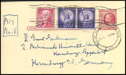 Postal Card To Hamburg, Germany - 1941-60