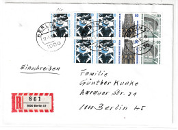 Berlin: Heftchenblatt 22 Auf Orts-R-Brief, Portorichtig - Storia Postale