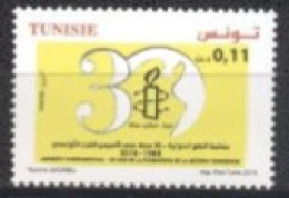 Tunisie 2018- Amnesty International: 30 Ans De La Fondation De La Section Tunisienne Série (1v) - Tunesien (1956-...)