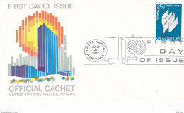 NATIONS UNIES 1977  FDC Yvert  PA 22, Michel 309 - FDC