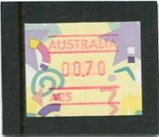 AUSTRALIA - 1996  70c  FRAMA  FESTIVE  NO POSTCODE  A25  MINT NH - Machine Labels [ATM]