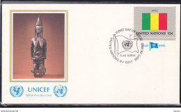 NATIONS UNIES 1980  DRAPEAU  DU MALI  FDC UNICEF Yvert 323, Michel 355 - FDC