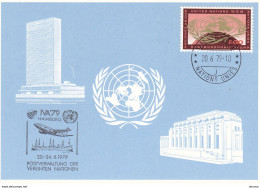 NATIONS UNIES 1979 IVA 79 HAMBOURG CARTE Yvert 6, Michel 9 - Storia Postale