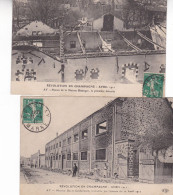 51-AY REVOLUTION EN CHAMPAGNE LOT DE 2 CARTES - Ay En Champagne