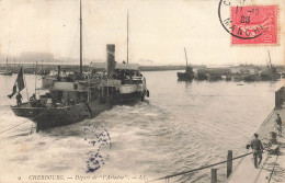 Cherbourg * Départ Du Bateau Vapeur L'ARIADNE - Cherbourg