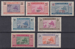TIMBRE MAURITANIE SERIE SURCHARGEE N° 50/56 NEUFS * GOMME AVEC CHARNIERE - Unused Stamps
