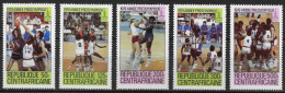 CENTRAFRIQUE - BASKET-BALL - N° 404 A 408 - NEUF** MNH - Basketbal