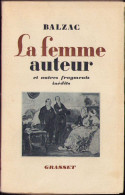 La Femme Auteur Par Balzac 1950 C657 - Libri Vecchi E Da Collezione