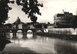 ROME, LAZIO, CASTLE SANT' ANGELO, BRIDGE, ARCHITECTURE, ITALY, POSTCARD - Castel Sant'Angelo