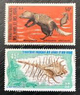 Lot De 2 Timbres Oblitérés Afars Et Issas 1975 - Used Stamps