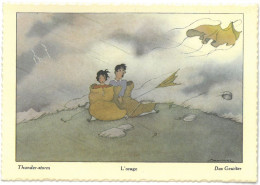 CPSM Illustrateur SAMIVEL - L'orage - Thunder-storm - Das Gewiter - Ed. JANSOL - ( Alpinisme ) - Samivel