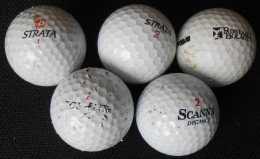 3 Pcs Used Golfballs - Other & Unclassified