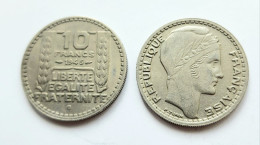 Lot De 2 Pièces De 10 Francs Turin De 1946B - 10 Francs