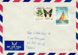 NEW CALEDONIA 1987 AIRMAIL LETTER SENT FROM NOUMEA TO NICE - Cartas & Documentos