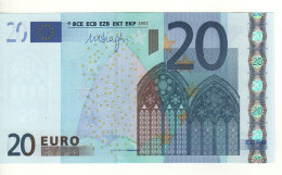 20 EURO  "P"  OLANDA     Firma  DRAGHI       R 019 H4   /  FDS - UNC - 20 Euro