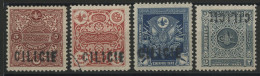 COLONIES CICILIE Timbres-Taxe N° 1 à 4b (dont Une Variété De Surcharge) Cote 145 € Neufs * (MH) Voir Description - Unused Stamps