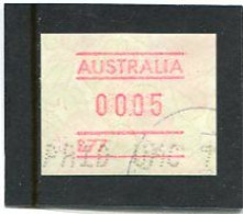 AUSTRALIA - 2004  5c  FRAMA  WARATAH  NO POSTCODE  B77  FINE USED - Vignette [ATM]