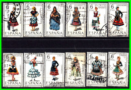 ESPAÑA.-  SELLOS AÑOS 1970.- TRAJE TIPICOS ESPAÑOLES -. SERIE.- - Used Stamps