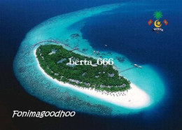 Maldives Fonimagoodhoo Aerial View Postcard - Maldivas