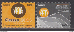 2014 Angola Census Complete Set Of 2 MNH - Angola