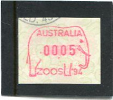 AUSTRALIA - 1994  5c  FRAMA  WARATAH  NO POSTCODE  ZOOS '94  FINE USED - Automatenmarken [ATM]