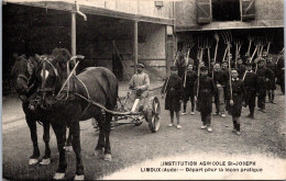 CPA - SELECTION -   LIMOUX  -  Institution Agricole Saint Joseph - Départ Pour La Leçon Pratique. - Limoux