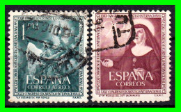 ESPAÑA.-  SELLOS AÑOS 1952.- XXXV CONGRESO EUCARISTICO INTERNACIONAL EN BARCELONA -. SERIE.- - Oblitérés