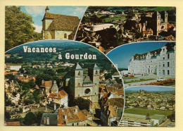 46. Vacances à GOURDON – Multivues (voir Scan Recto/verso) - Gourdon