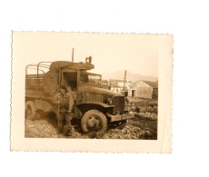 Photo Ancienne Militaire Camion Transport De Troupes C1/9 - 1939-45