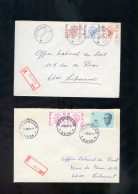 2 Brieven 1981 + 1982 *Resteigne* - Postmarks With Stars