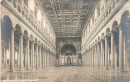 ITALY - Roma - Basilica Di S Paolo - L'interno Generale - Carte Postale Ancienne - Otros Monumentos Y Edificios