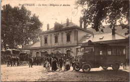 CPA - SELECTION -   SAINT AFRIQUE  -  La Gare, Diligences Et Autobus. - Saint Affrique