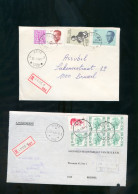 2 Brieven 1984 + 1986 *Asse 2*+ *Asse 3* - Postmarks With Stars