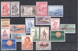 1960 Italia Repubblica, Annata Completa - 19 Valori - MNH** - Full Years