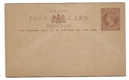 Trinidad PSC Postal Card Inland Rate Half Penny Brown - Unused- Perfect - Trindad & Tobago (...-1961)