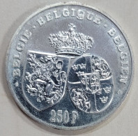 Belgium Silver 250 Franc 1995. KM-199. Death Of Queen Astrid - 250 Francs