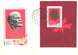 Soviet Union:Russia:USSR:FDC, USSR Wide Philately Exhibition, 100 Years From V.I.Lenin Birth, 1970 - FDC