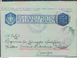 A1491 Biglietto Postale Franchigia Militare Per Cosenza - Portofreiheit