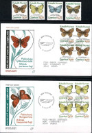 Greenland;  1997 Butterflies .- Set Of 4; MNH(**) And Block Of 4 On FDC (Populær Filateli) - Butterflies