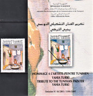 2003-Tunisie / Y&T 1481 - Hommage A L'artiste-Peintre Tunisien Yahia Turki - " La Lessiveuse" 1V/ MNH***** + Prosp - Tunesien (1956-...)