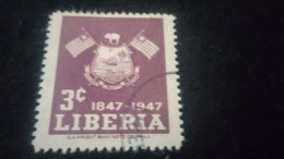 LİBERYA-1940-50    3   C.      DAMGALI - Liberia