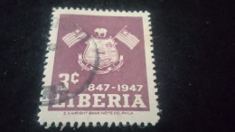 LİBERYA-1940-50    3   C.      DAMGALI - Liberia