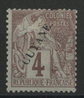 COLONIES GUYANE N° 18 Neuf * (MH) Cote 47 € - Ungebraucht