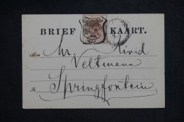 ETAT LIBRE D'ORANGE - Carte Précurseur Pour Springfontein - L 151383 - Oranje Vrijstaat (1868-1909)