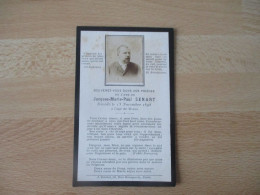 1898 JCQUES SENART  FAIRE PART DECES HOLLY CARD IMAGE PIEUSE - Formato Piccolo : 1961-70